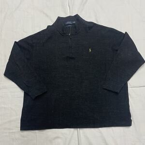 Polo Ralph Lauren  1/4 Zipper Sweatshirt Size 2XB Color Dark Gray long sleeve